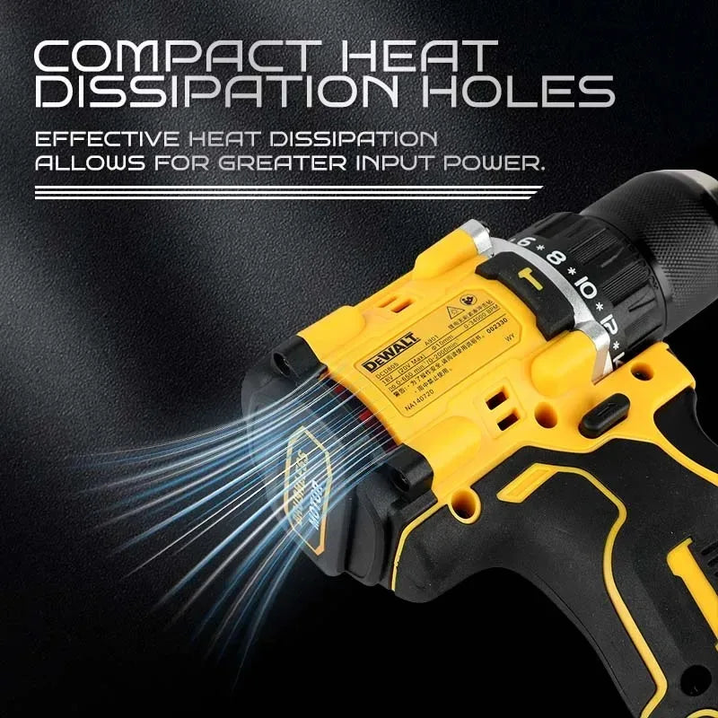 DEWALT Lithium-Akku 20V Wiederaufladbarer bürstenloser Kompakter Elektroschrauber Handbohrmaschine Schlagbohrmaschine DCD805
