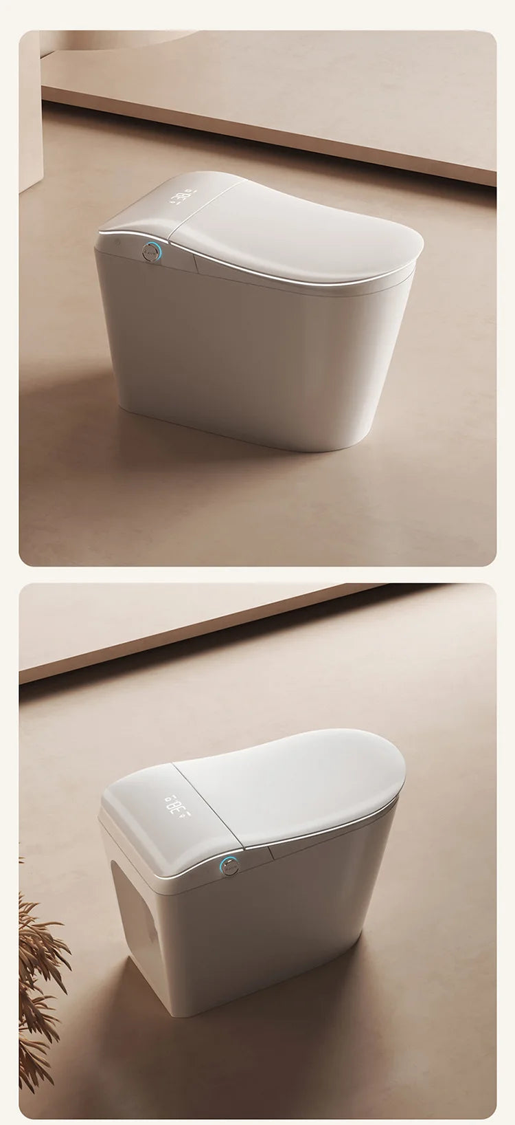 PYJ Muse No. Toilettes intelligentes sans limite de pression d'eau Toilettes domestiques ergonomiques Entièrement automatiques à l'avant indépendant