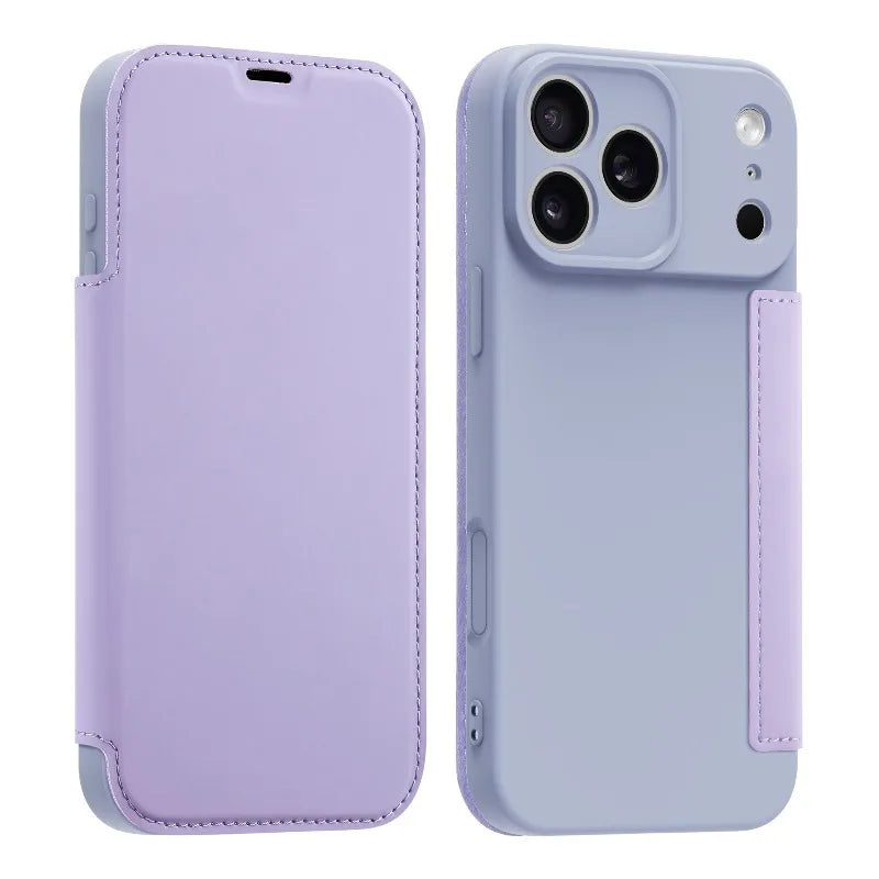 Luxury Leather Original Liquid Silicone Flip Wallet Card Case For iPhone 17 16 15 14 11 12 13 Pro Max Air XS 8 7 Plus Soft Cover