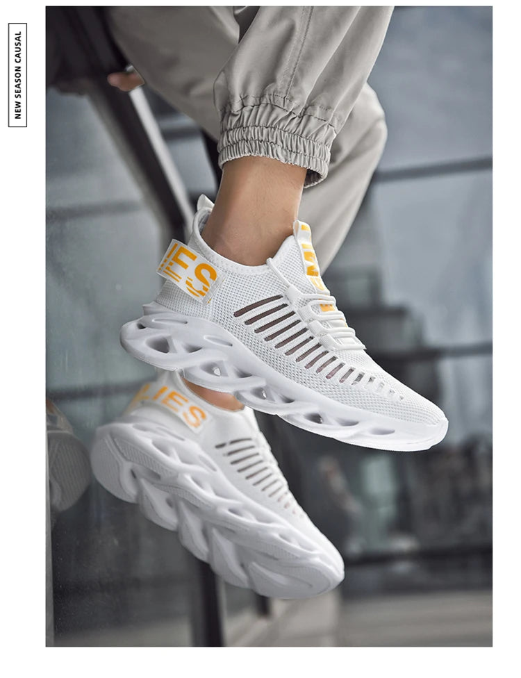 Atmungsaktive Freizeit-Sportschuhe für Frühling und Sommer, leichte, flache Lauf-Slipper für Damen und Herren