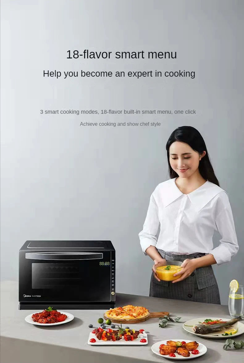 20L Midea M3-208E Mikrowelle Intelligente Mikrowellen Multi-Funktions-Konversionsplatte Mikrodampfbacken Integriert