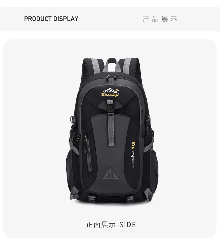 Sac à dos de sport de voyage unisexe 2026 grande capacité en nylon léger pour randonnée en plein air hommes et femmes sac d'école étudiant