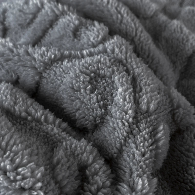 Jacquard Winter Dick Warme Korallen Plüsch Matratzenauflage Hohe Elastizität Rutschfest Atmungsaktiv Geeignet Schlafzimmer Weiches Bettlaken