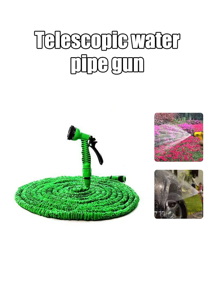 Tuyau d'eau télescopique, tuyau d'eau de jardin, pistolet à eau haute pression, tuyau d'eau de lavage de voiture de jardin