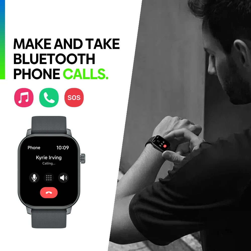 Neue 2025 Zeblaze GTS 3 GPS Sport-Smartwatch mit Sprachfunktion, 2,01" Display, Herzfrequenz-, SpO2- und Stress-Tracking-Smartwatch für Damen und Herren