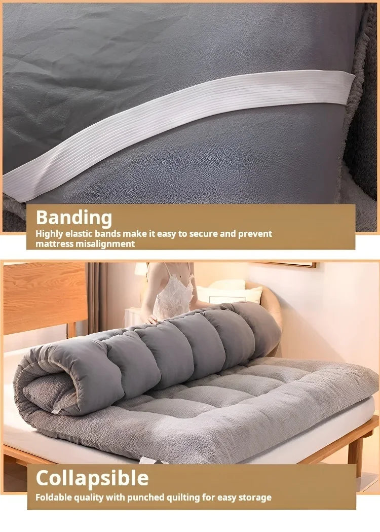 Neueste verdickte warme Lammwolle Matratze Tatami Matratze Studentenwohnheim Matratze Rutschfest faltbar für Schlafzimmer Sofa Bett 매트리스