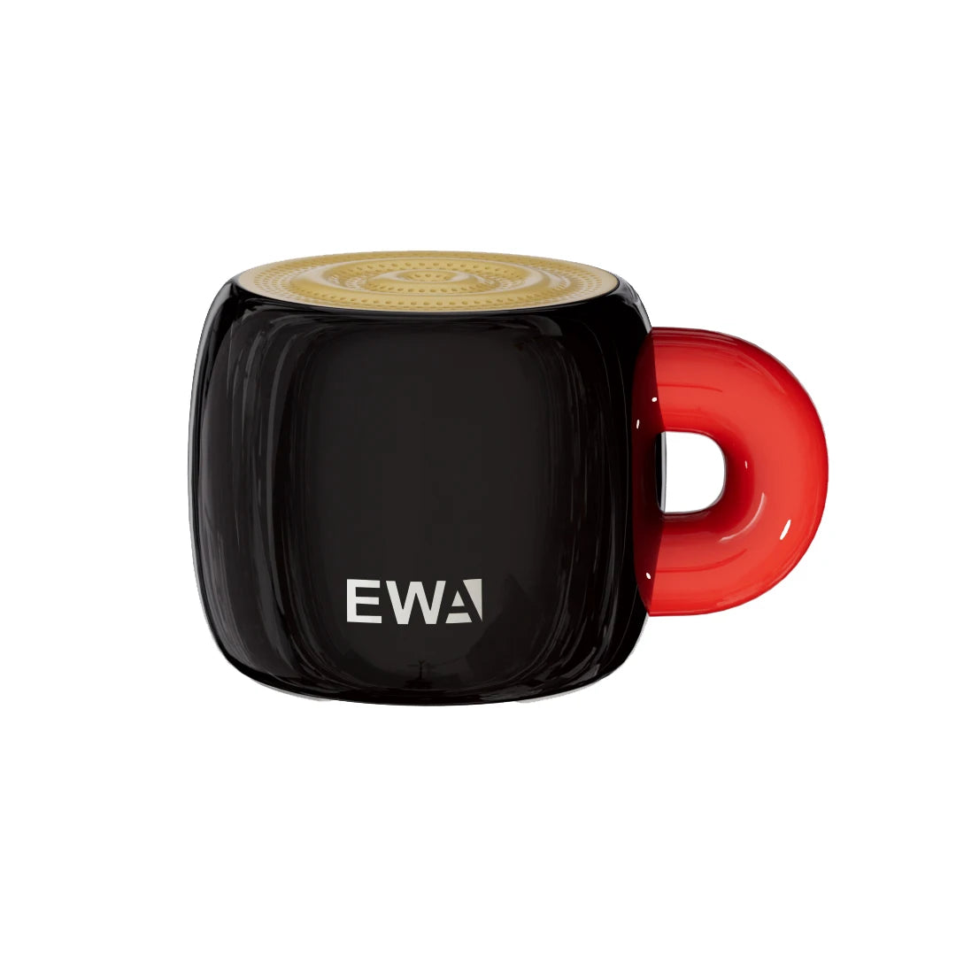 EWA Mini Kabelloser Bluetooth 5.4 Lautsprecher Bass Sound,Täglich Wasserdichter Lautsprecher,Tragbarer Metall Lautsprecher MP3 Player 700mAh HiFi Sound