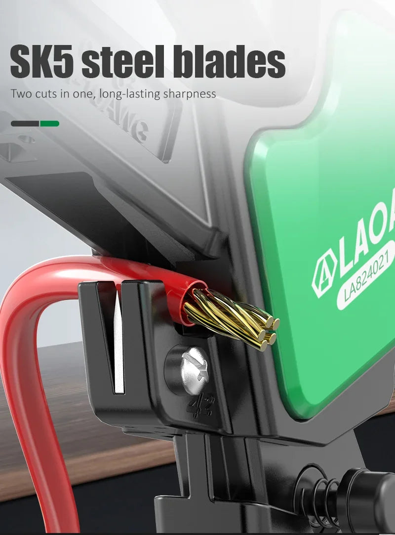 LAOA industrial fast automatic wire stripping pliers electrician specific multifunctional pliers wire cutting and pressing tools
