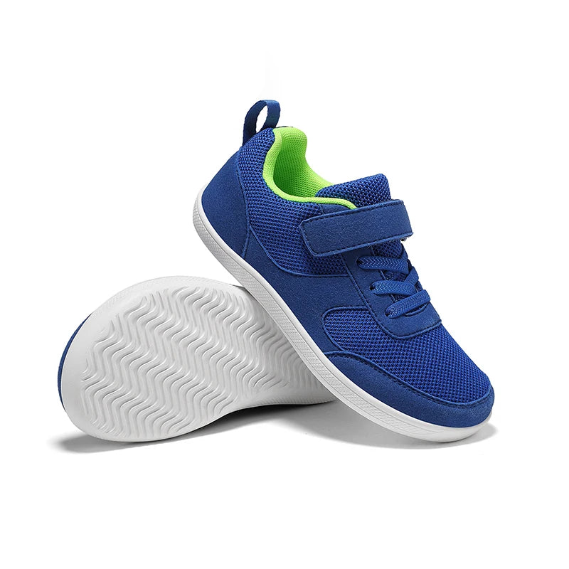Chaussures enfants à bout large, pieds nus, pour garçons et filles, baskets bébé légères en maille, chaussures de tennis artificielles pour tout-petits