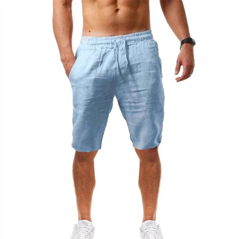 ropa hombre baggy pants Pantalon décontracté en coton et lin pour hommes, respirant, ample, Streetwear, Jogging, Automne, Été