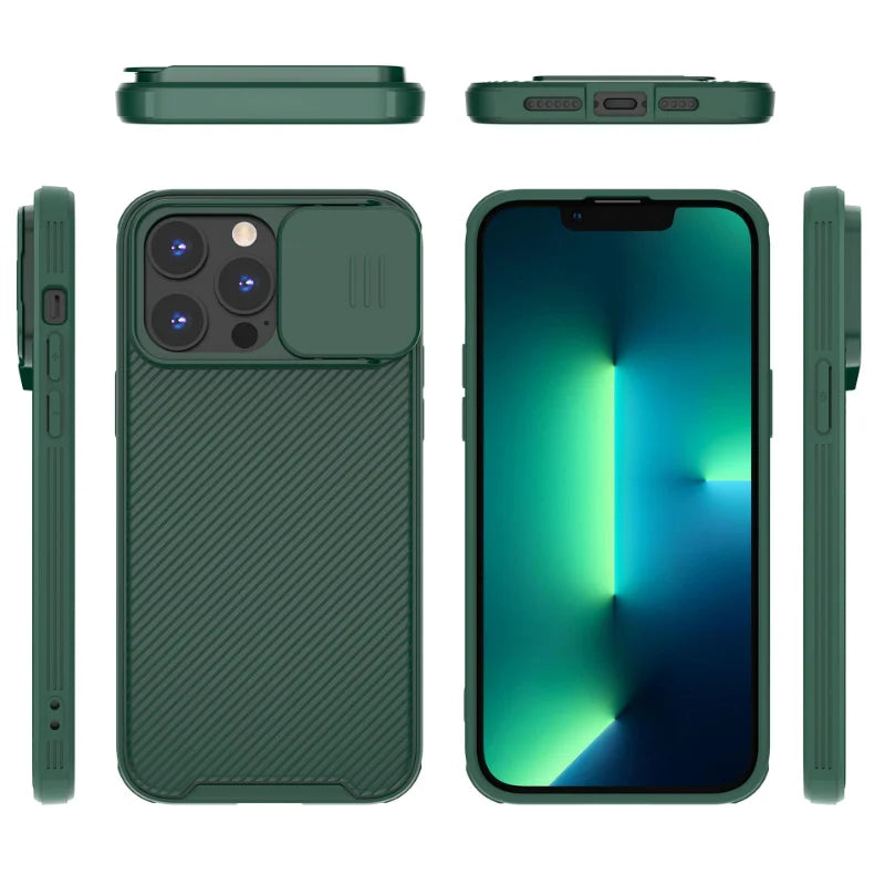 Magnetische Hülle für iPhone 17 16 16e 15 14 13 12 11 Pro Max mit Schiebekameraabdeckung