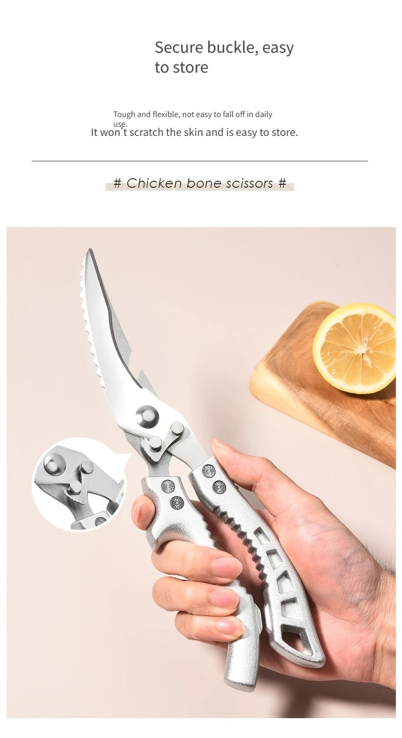 Heavy Duty Kitchen Scissors Meat Fruit Boning Fishing Hunting Camping Professional Stainless Steel Chicken Bone Kitchen Shears