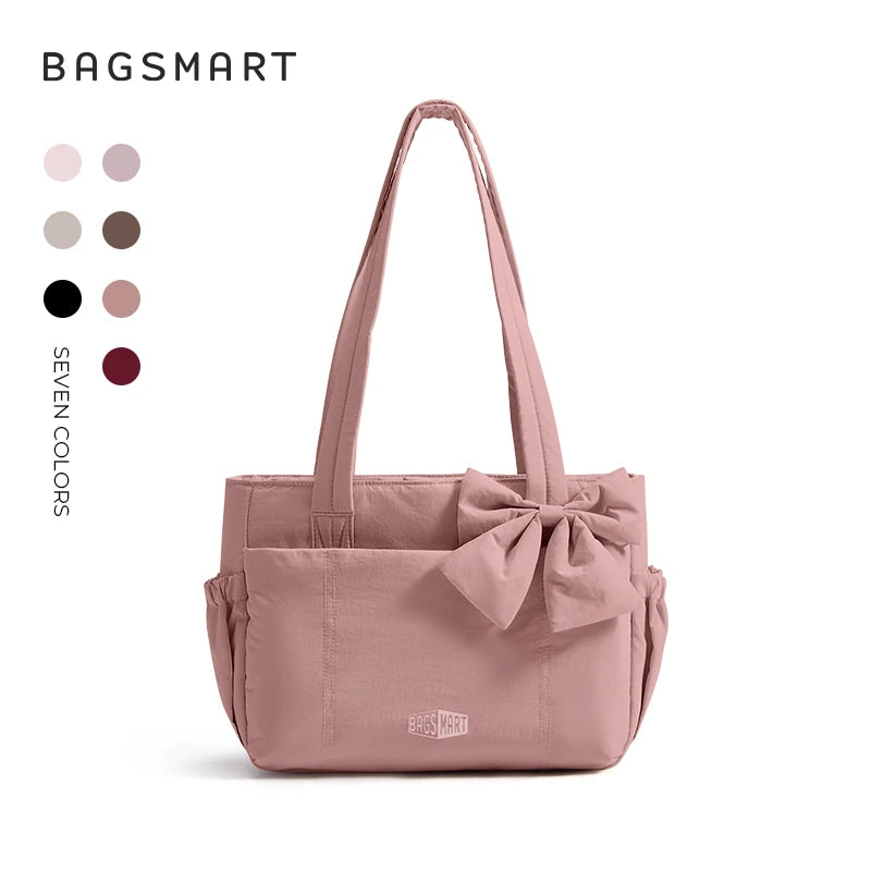 BAGSMART Vielseitige Reise-Tragetasche für Damen, Pendeltasche, mehrere Taschen, Umhängetasche, College-Schultasche, Schultertasche