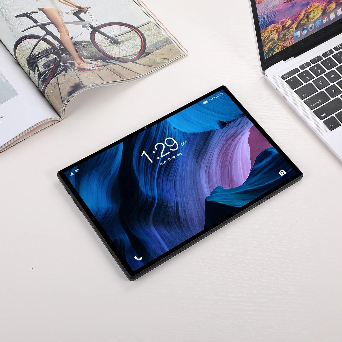 Neues 10,1-Zoll-Lern-Tablet, Octa-Core, Dual-SIM, 4 GB RAM, 64 GB ROM, 3G-Telefonie, Bluetooth, WiFi, Google Tablet PC, 6000 mAh