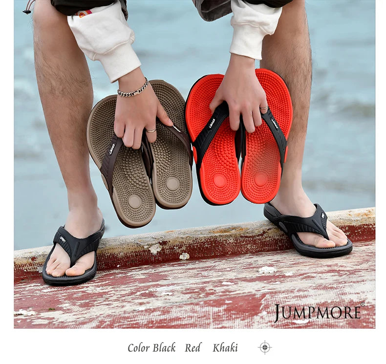 Tongs de Massage Hommes Pantoufles d'Été Sandales de Plage Confortables Hommes Chaussures Décontractées Mode Hommes Tongs Chaussures Tendance 2023