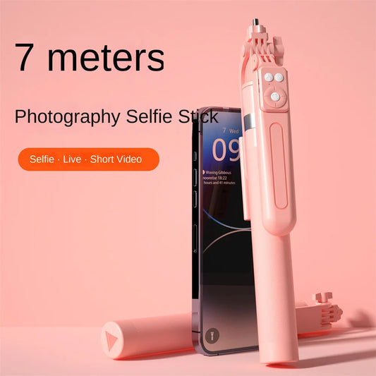 MEUYAG 170 cm 360° drehbarer Selfie Stick mit kabellosem Bluetooth ausziehbarem Stativ mit Fernauslöser für Smartphone Android iOS