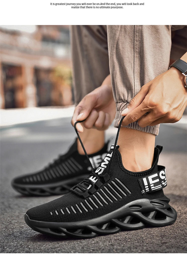 Atmungsaktive Freizeit-Sportschuhe für Frühling und Sommer, leichte, flache Lauf-Slipper für Damen und Herren