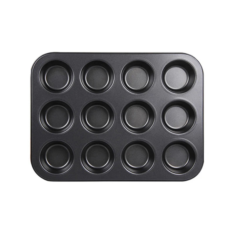 1pack Muffin Pan 6/12 Cups Square Cupcake Pan Muffin Tray Cupcake Mold Muffin Pan Carbon Steel Baking Pan Non Stick Bakeware