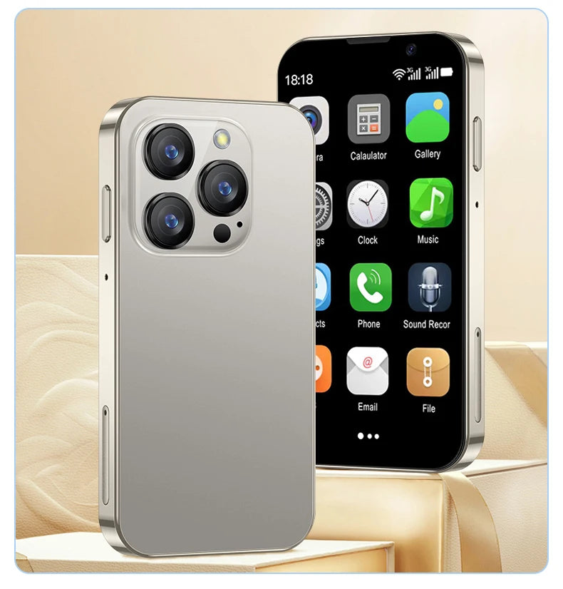 Mini Smartphone SERVO 16SE 16 Go ROM Android 9.0 Wifi Double SIM Veille Play Store 3G WCDMA Petit Téléphone Portable Intelligent 3.0" Nouvelle Version