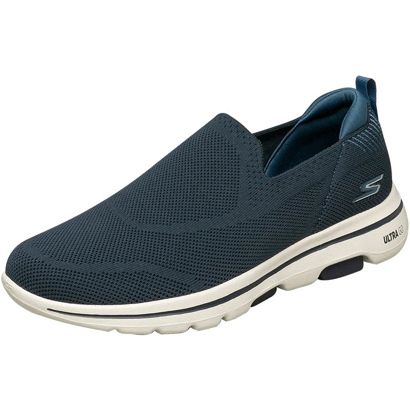 Skechers Schuhe Herren GO WALK 5 Slip-on Freizeit Outdoor Sport Walking Schuhe Herren Leicht Atmungsaktiv Einfaches An- und Ausziehen Sneaker
