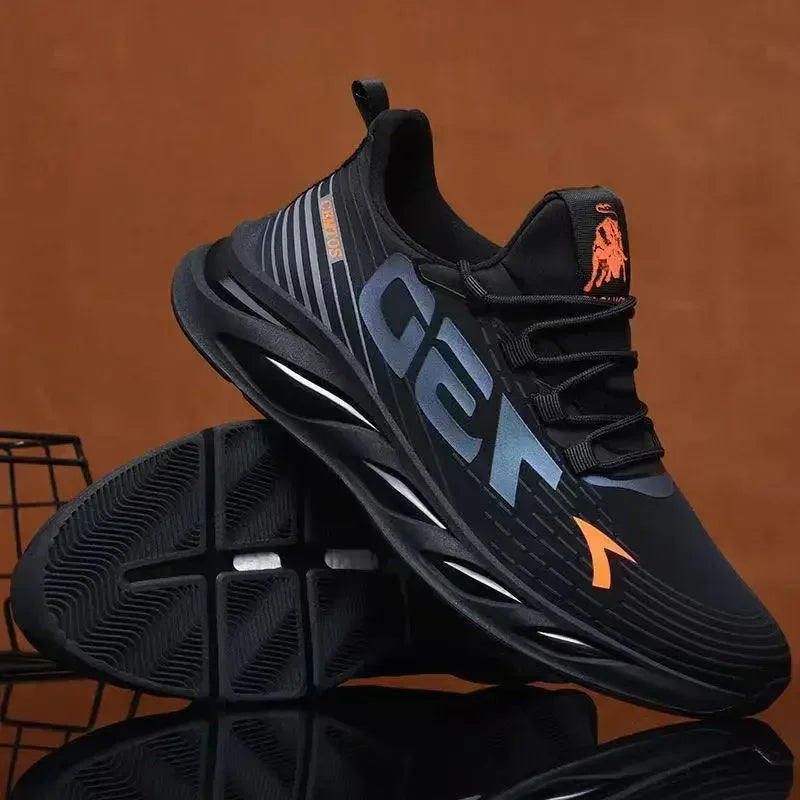 Chaussures de sport décontractées en maille légère pour hommes, chaussures de course respirantes et fraîches pour l'été, baskets à semelle souple et confortable antidérapantes pour hommes
