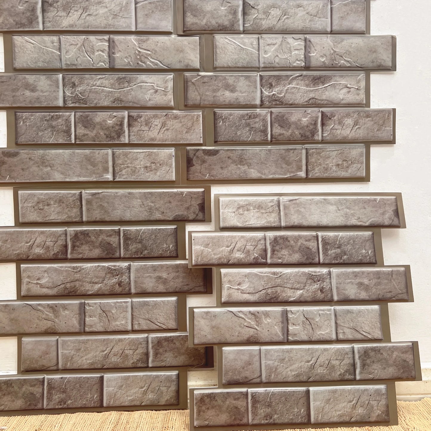 10/20Pcs Peel and Stick Tile Backsplash Thicker Design Marble Tiles 12"X12" Stick on Backsplash Self Adhesive Tiles for Any Room