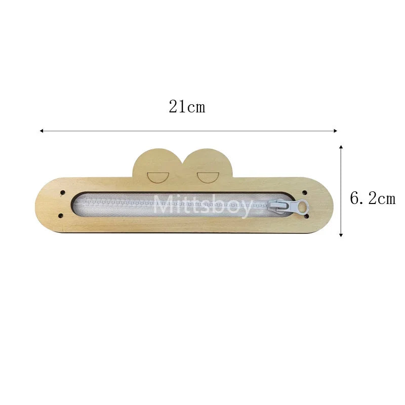 DIY Busy Board Montessori Lernspielzeug Tier Rutsche Reißverschluss Nummer Buchstabe Wolke Holzchip Grafikzuordnung Holzteile Geschenke