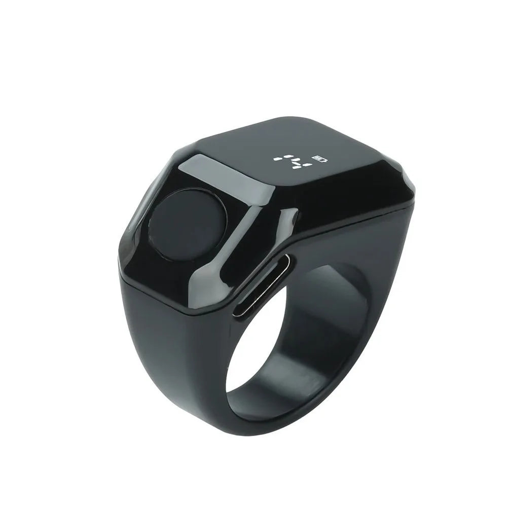 Mini Smart Ring Counter OLED Display Type-C Rechargeable Bluetooth Counting Ring Touch Operation Wearable Zikr Ring