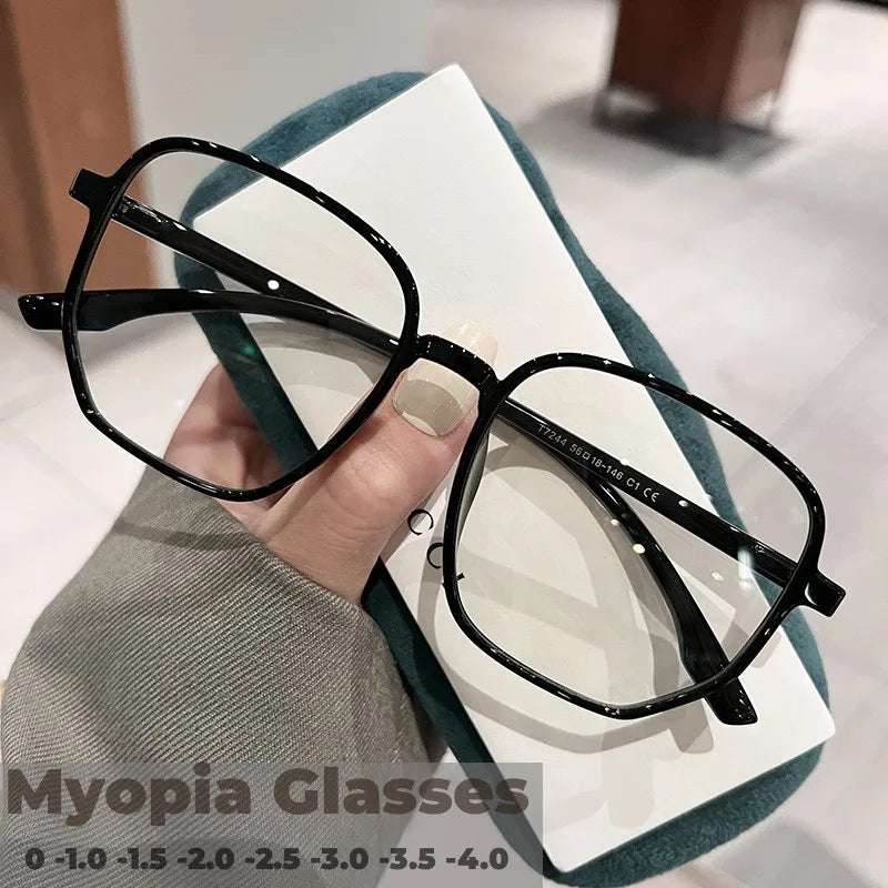 Lunettes de vue anti-lumière bleue pour femmes et hommes, lunettes de protection unisexe contre la myopie, pour ordinateur, de 0 à -4,0