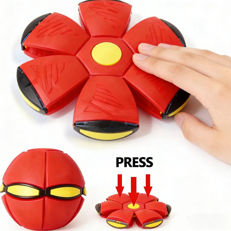 Jouets de plein air amusants Garçons Filles Balle soucoupe volante Jouet parent-enfant Balle magique de déformation du pied Pression du pied Balle de décompression et d'évasion