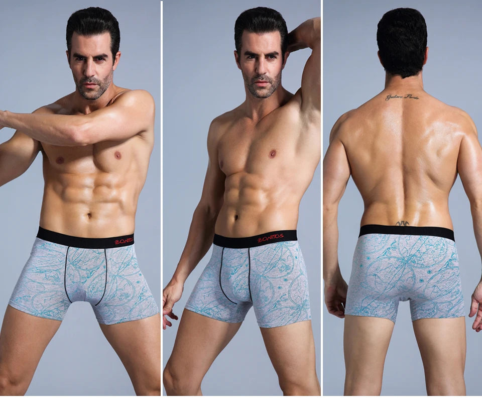 5 Stück Herren Slips Baumwolle Boxer Sexy Herren Boxershorts Unterwäsche Shorts Lose Herren Boxershorts Set Familienunterwäsche Marken