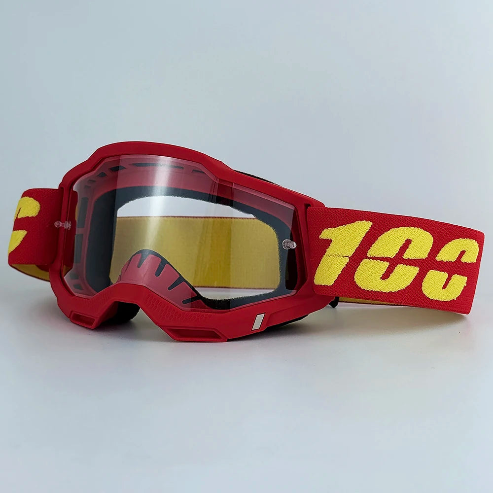 100 Motocross Goggle Glasses MX Off Road Masque Helmets Goggles Ski Sport Gafas for Motorcycle Dirt Bike Glasses and bag