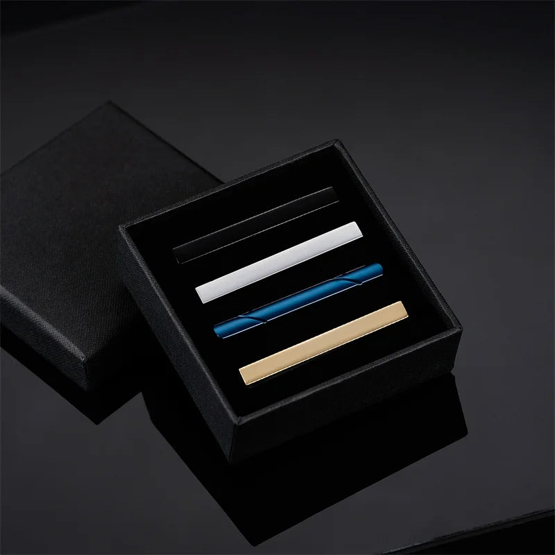 Pince à Cravate Minimaliste Pour Homme Pince à Cravate Pour Chemise Homme Boîte Cadeau Fête Professionnel Bijoux Boutons De Manchette Homme Luxe Avocat Mode Homme