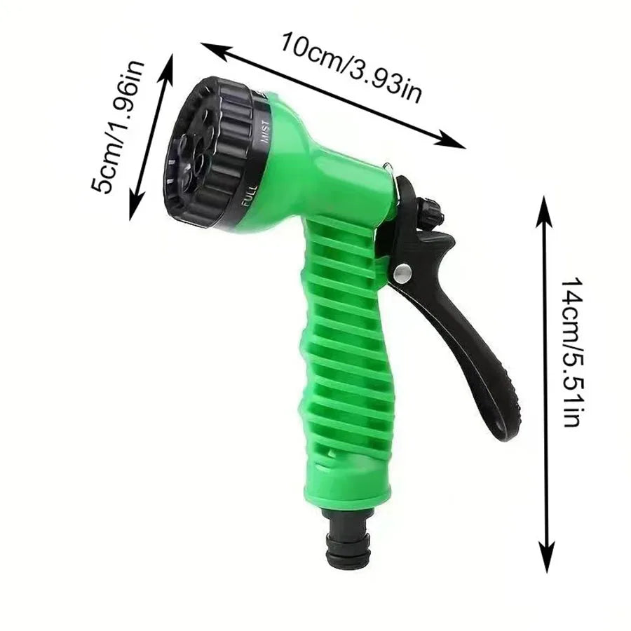Tuyau magique extensible 25FT-200FT Conception légère Pistolet à 7 fonctions de pulvérisation d'eau Matériaux durables Outils d'arrosage pour la maison et le jardin