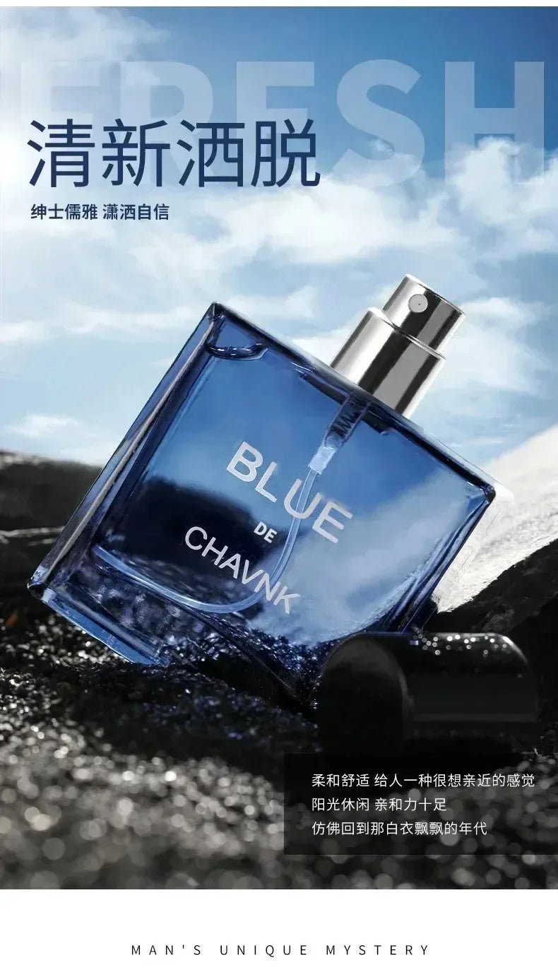 50 ml-100 ml Herrenparfüm Klassisches blaues Parfüm blaues Parfüm Körperspray Dates Partys Treffen Herren ziehen Frauen an Parfüms