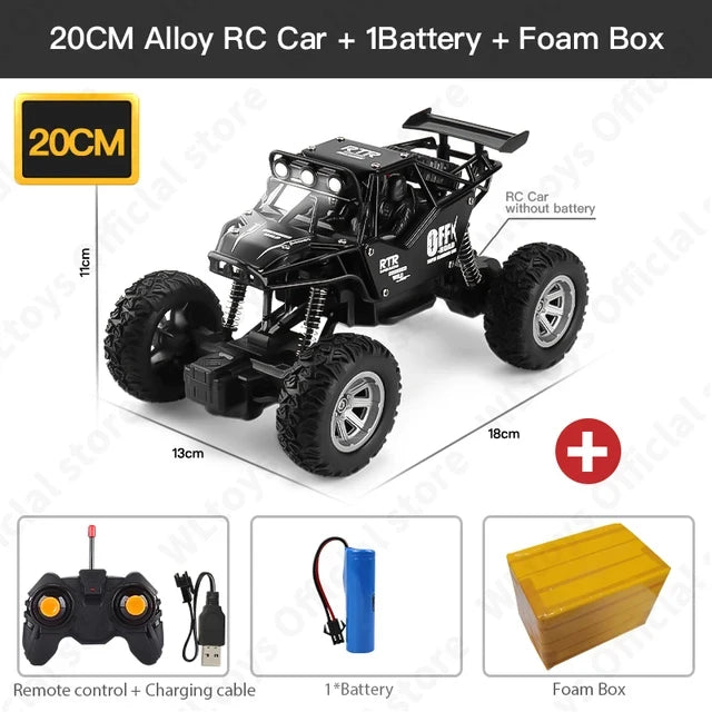 ZWN 1:12 / 1:16 4WD RC Auto mit LED-Lichtern 2.4G Funkfernsteuerung Autos Buggy Offroad-Kontroll-LKWs Jungen Spielzeug für Kinder