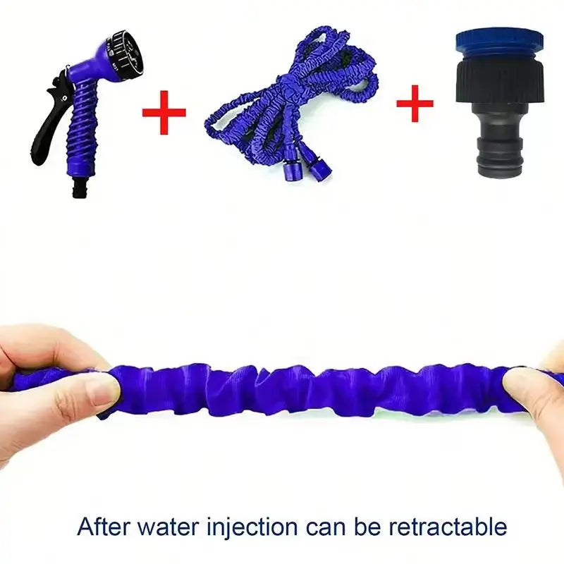 Tuyau d'arrosage extensible magique 25-200 pieds, conception légère, matériaux durables, 7 fonctions de pulvérisation d'eau, outils d'arrosage pour jardin et maison