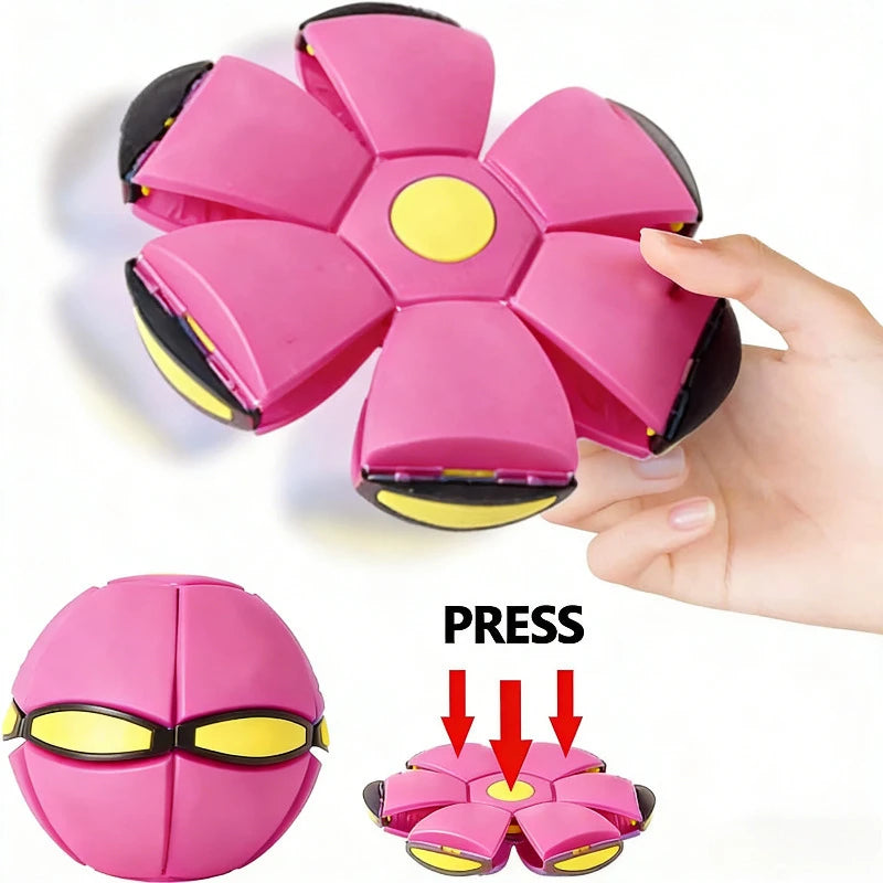 Jouets de plein air amusants Garçons Filles Balle soucoupe volante Jouet parent-enfant Balle magique de déformation du pied Pression du pied Balle de décompression et d'évasion