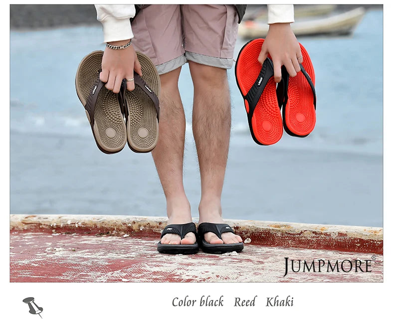Tongs de Massage Hommes Pantoufles d'Été Sandales de Plage Confortables Hommes Chaussures Décontractées Mode Hommes Tongs Chaussures Tendance 2023