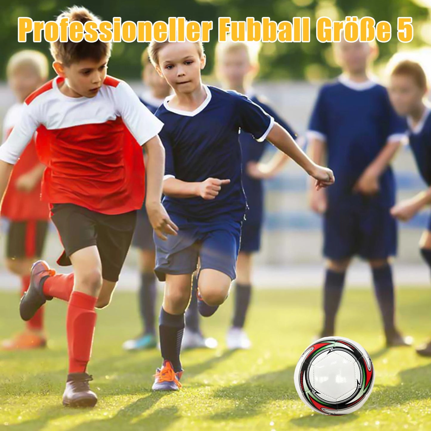 Fußball Official Size5 Maschinengenäht PVC Nahtlos Verschleißfest Rutschfest Outdoor Match Spiel Fußball Training