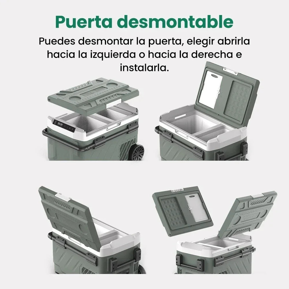 Réfrigérateur/congélateur portable à compresseur Elite 40L 50L 60L pour voiture 12/24V DC 100-240V AC Mini réfrigérateur pour camping, barbecue, ultime