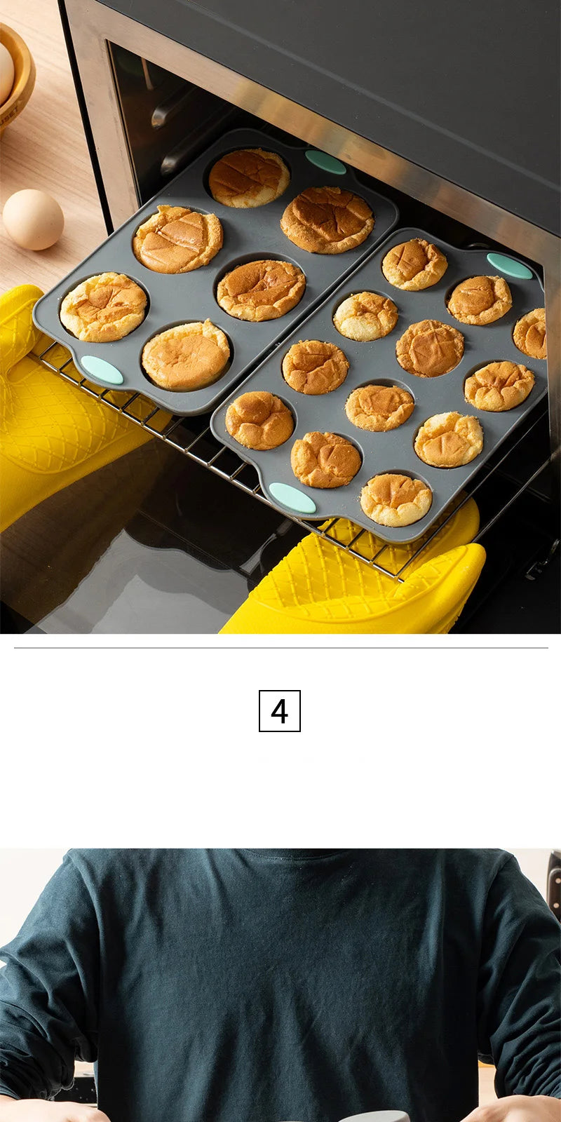 Silicone Cake Mold Pan 6/12 Cup Baking Tray Non-Stick Muffin Mold Cupcake Baking for Cakes Biscuit DIY Cake Kitchen Accessories
