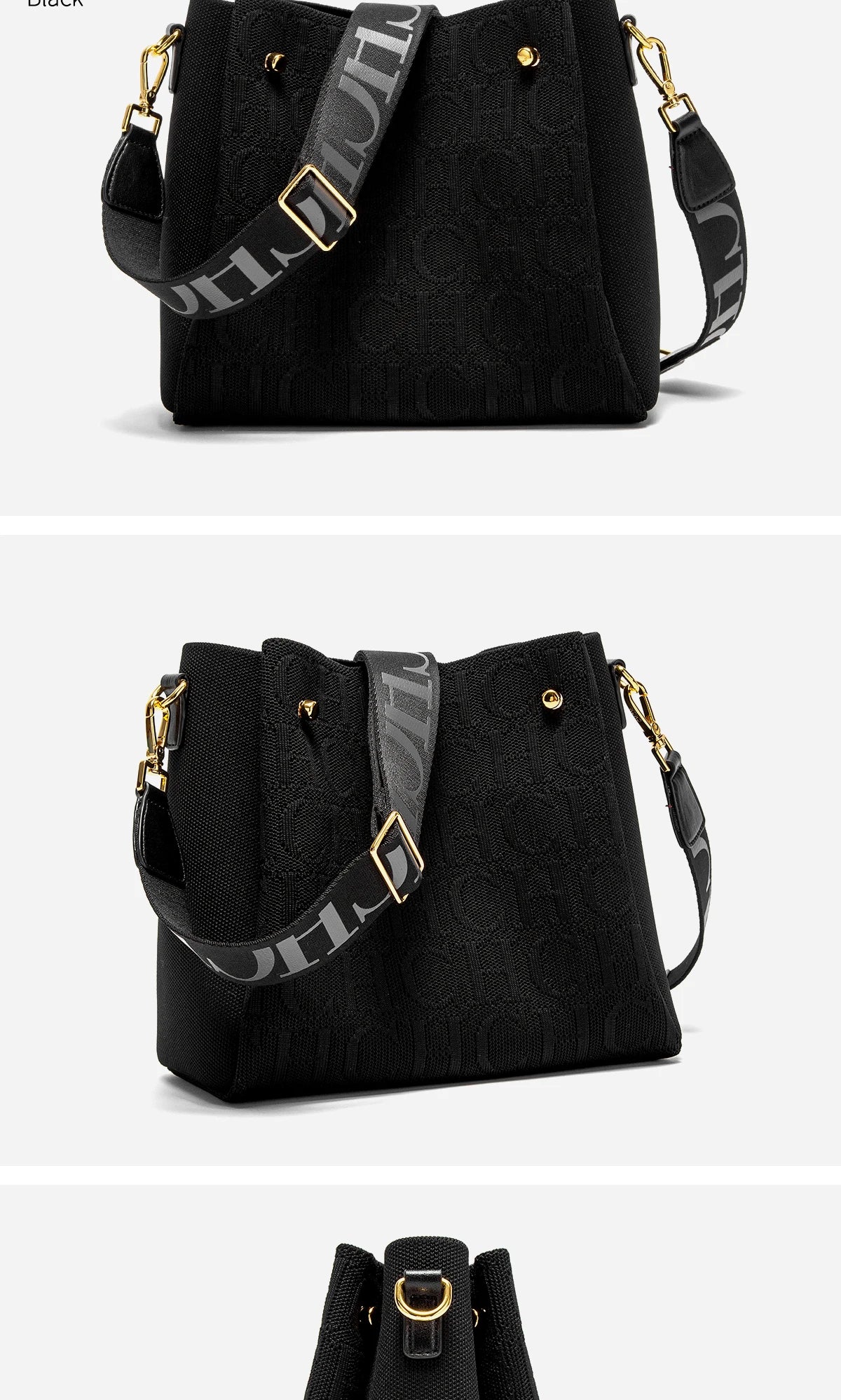 CH Umhängetasche Elegantes Design Sinne Buchstaben Kordelzug Design Marken Damentasche Mode Lässige Hundred Damentasche Umhängetasche