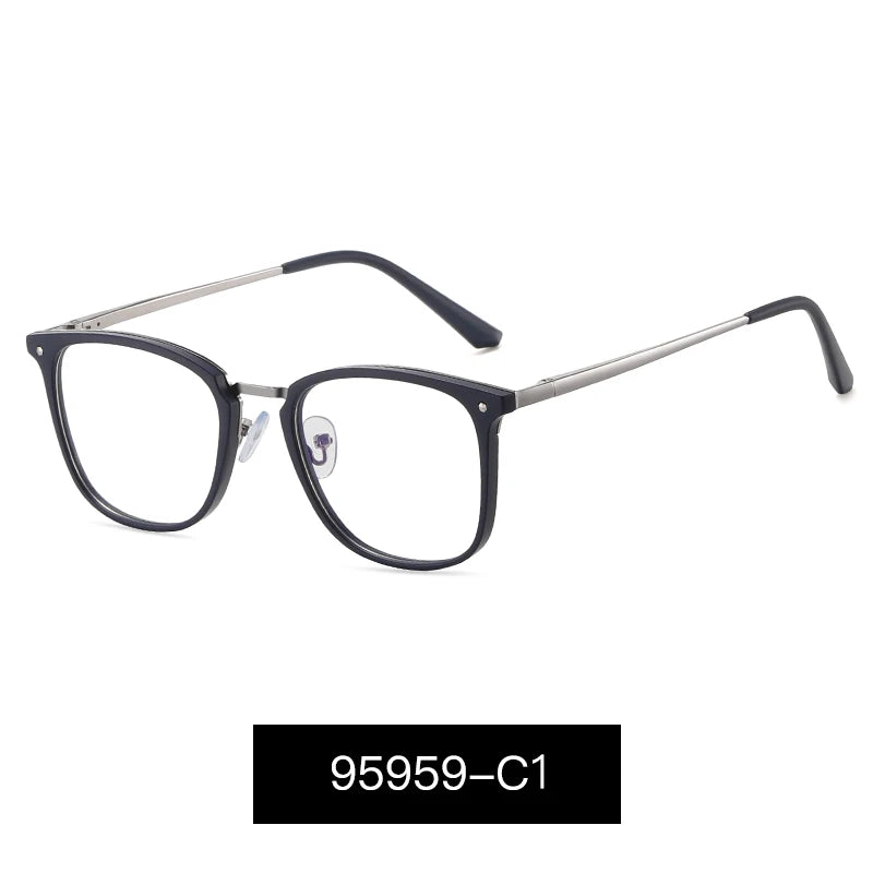 JMISUS Fashion Square Progressive Gleitsichtbrille Herren Damen Photochrome Optische Brille Mehrstärken-Gläser zum Lesen und für den Computer