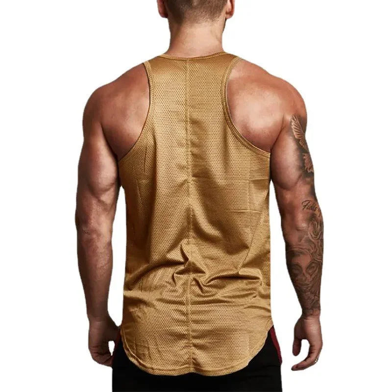 Débardeur de course pour hommes, été, sport, gilet de gym, séchage rapide, débardeur d'entraînement, maillot de corps, chemise sans manches de fitness musculation pour homme