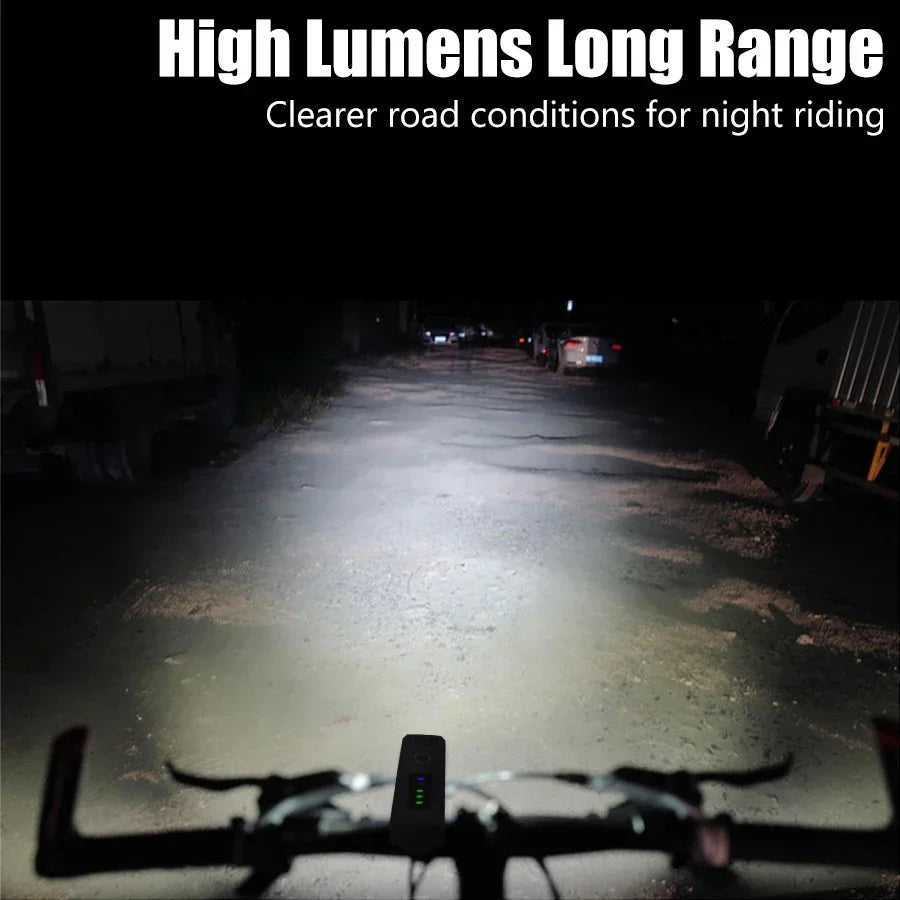1000LM Bicycle Led Front Light LED USB Rechargeable Smart Sensor Rear Light Waterproof Bright Flashlight Safety Cycling Lights