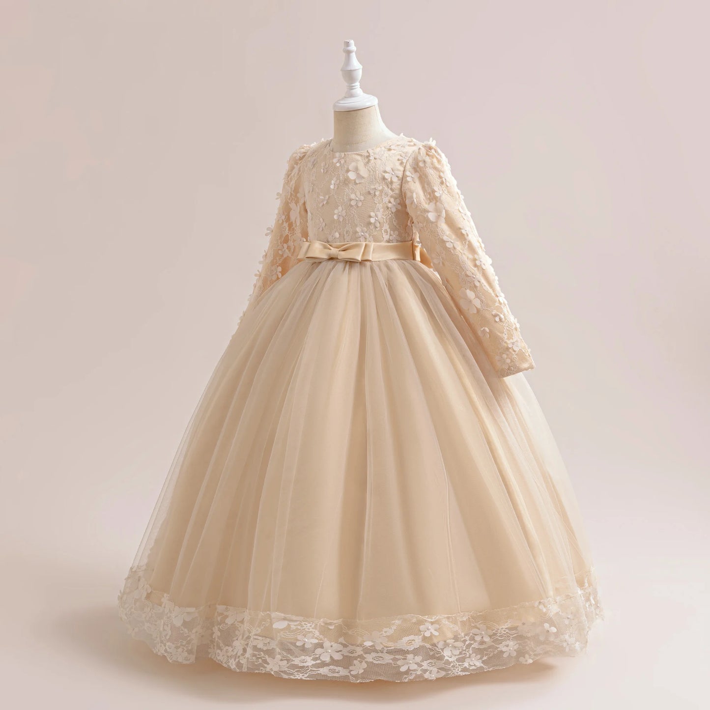 Robes de Soirée Broderie Fleur Fille Robe Décontractée Été Vacances Enfants Vêtements de Soirée Mode Variée Anniversaire Princesse Por