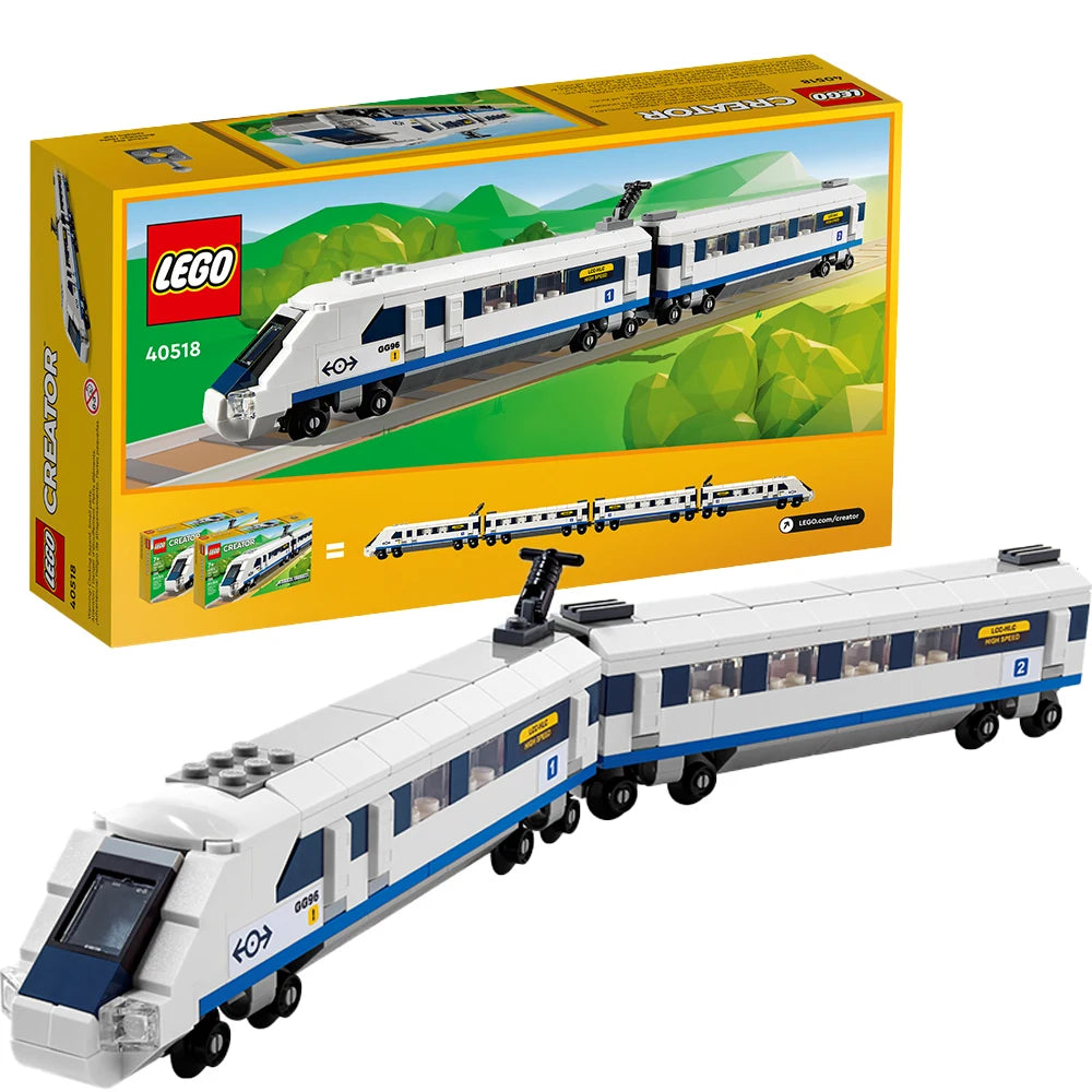 Lego Creative Versatile Series 40518 High Speed Train Boys and Girls Children's Puzzle Building Toy Gift