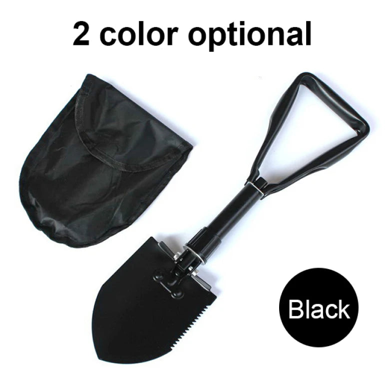 Outdoor 3-in-1 Foldable Shovel Portable Multifunctional Camping Shovel with Bag for Hiking, Off-roading DIY Projects At Home