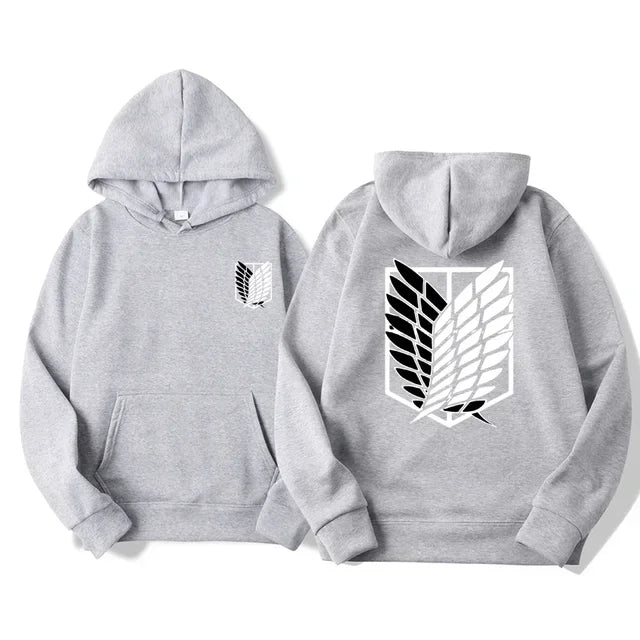 Japan Anime Attack on Titan Herren Hoodies Frühling Herbst Hip Hop Casual Pullover Top Hoodie Mode Sweatshirts Jogging Sportbekleidung